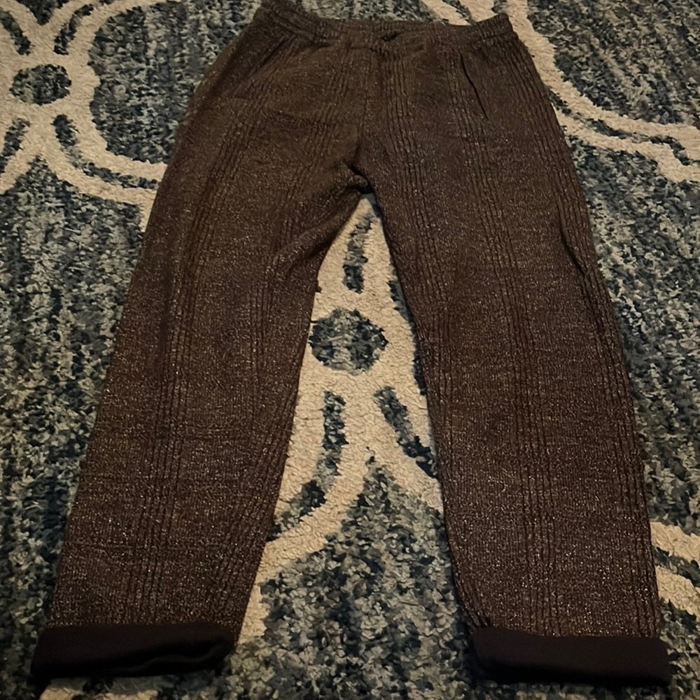 Billy Reid Herringbone Flat Front Trousers small brown
